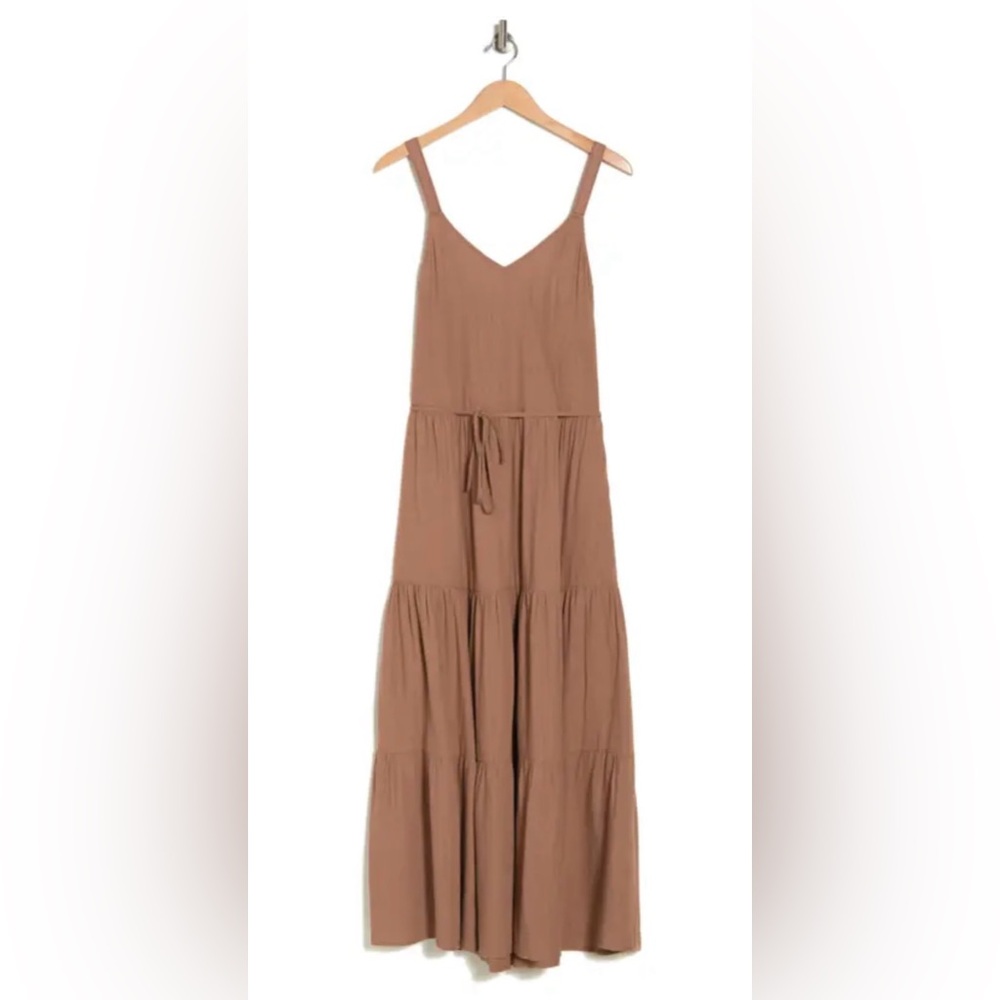 Splendid Tiered Linen-blend Maxi Dress - Picture 7 of 7